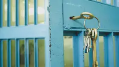 Stock image of a jail cell