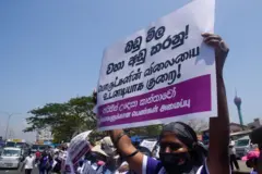 women for rights protest colombo