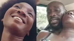 Aworan Akinbobola Folajimi ati iyawo rẹ Oluwukemi to ku