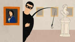 krađa muzeja ilustracija