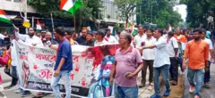 
কলেজ স্কোয়্যার চত্বর থেকে নবান্ন অভিযান শুরু। 