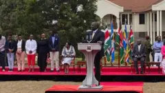 Madaxweynaha cusub ee la doortay William Ruto