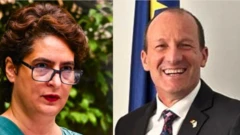 प्रियंका गांधी आणि इस्रायलचे भारतातील राजदूत रुवेन अझार