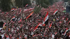 تظاهرکنندگان عراقی می‌گویند نظامی‌های خارجی باید بروند