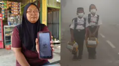 'Seluruh provinsi di Kalimantan terdapat titik api' menjadi perbincangan warganet.