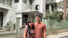 Penghuni rumah Flat Menteng, Imanuel Gulo dan istrinya.