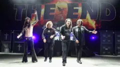 Membros Black Sabbath durante turnê de 2016