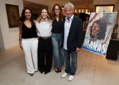 Dira Paes, Marianna Brennand, Julia Roberts e Sean Penn na exibição de "Manas" em Los Angeles