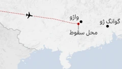 سقوط هواپیما در چین