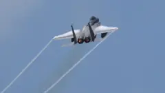 A US fighter jet in training, May 2021