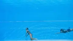 Anita Alvarez ve koçu Andrea Fuentes