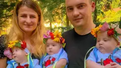 Hanna Andriy and their three daughters