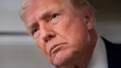 عکس نزدیکی از دونالد ترامپ، رئیس جمهور امریکا