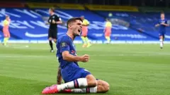 Chelsea's Christian Pulisic celebrates scoring
