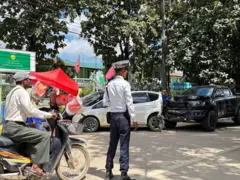 ယာဥ်တိုက်မှုဖြစ်တဲ့နေရာ