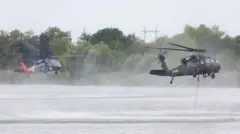 požar u deliblatskoj peščari, helikopteri gase požar