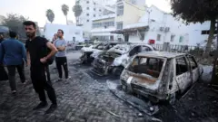 Aftermath of Al Ahli hospital strike