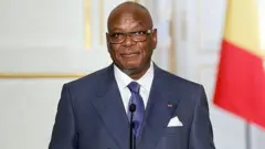 Le président malien Ibrahim Boubacar Keita au Palais de l'Elysée à Paris
