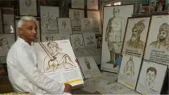 رافي تشاندر غوبتا، تبرع بالدم ما يكفي لرسم 100لوحة
