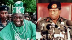 Aworan Oloogbe MKO Abiola ati Ibrahim Badamosi Babangida