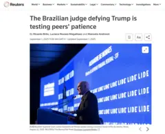 Publicação de 1/9 no site da Reuters