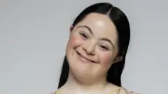 Ellie Goldstein photographed for Gucci Beauty