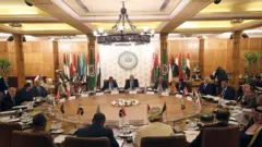 اجتماع بجامعة الدول العربية