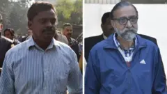 निठारी कांड के अभियुक्त सुरिंदर कोली (बाएं) और मोनिंदर सिंह पंढेर.