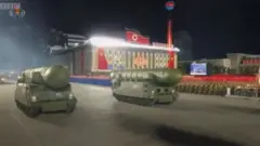 استعراض عسكري في كوريا الشمالية