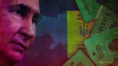 Фото Володимира Путіна і російських паспортів 