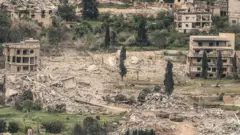 Vastas zonas han sido demolidas por Israel en el sur del Líbano para crear lo que éste describe como una "zona de amortiguamiento".
