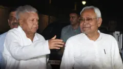 लालू यादव और नीतीश कुमार 