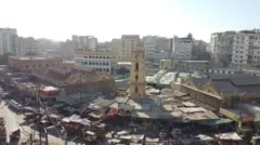 ल्यारी शहर का एक पारंपरिक बाज़ार