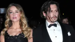 Actress Amber Heard and actor Johnny Depp arrive for di 27th Annual Palm Springs International Film Festival at Palm Springs Convention Center on January 02, 2016 for Palm Springs, California