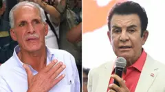 Foto de Asfura y Nasralla, los dos candidatos presidenciales de Honduras