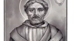 Papa Vitor, que era nascido na Tunísia, em ilustração de domínio público, de autoria desconhecida, publicada pela primeira vez em 1842