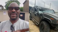 isaac Fayose ati ọkọ rẹ to ni awọn agbebọn naa kọlu