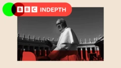 Pope stands in front of the Vatican.
