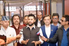 सभामुख देवराज घिमिरेसँगको भेटपछि सञ्चारकर्मीहरूलाई प्रतिक्रिया दिँदै राष्ट्रिय स्वतन्त्र पार्टीका सभापति रवि लामिछाने