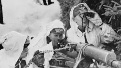 Finnish troops during the Winter War