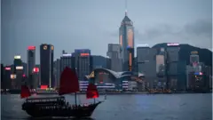 香港地標維多利亞海港