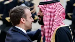 ماکرون او بن سلمان