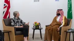 تيريزا ماي ومحمد بن سلمان