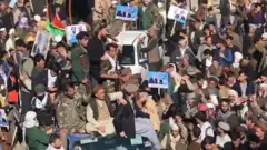 تظاهرات طرفداران عبدالله عبدالله در شمال افغانستان