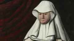 Beguina de Gante. Extracto de un manuscrito del beaterio de Sint-Aubertus, Gante, c. 1840.