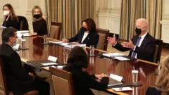 Biden chairs his first cabinet meeting