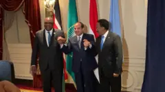 Marais Uhuru Kenyatta(Kenya), Abdelfatah Al Sisi (Misri) na Mahammed Abdullahi Farmaajo( Somalia)