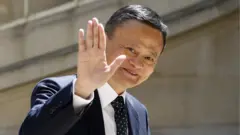 Chairman of Alibaba Group Jack Ma arrives to attend the "Tech for Good" Summit at "Hotel de Marigny" on May 15, 2019 in Paris, France.