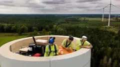 लकड़ी से बना टर्बाइन