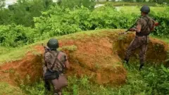 বাংলাদেশের সীমান্তে বিজিবির পাহারা চৌকি (ফাইল ফটো)